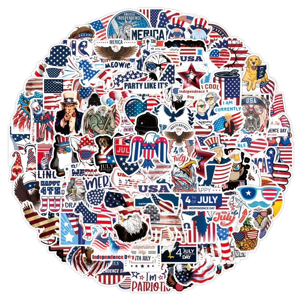 American Flag Vinyl Stickers 4th of July Decals