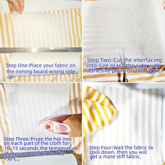 Easy Melt Iron-On Sewing Interface for Light to Medium Fabric