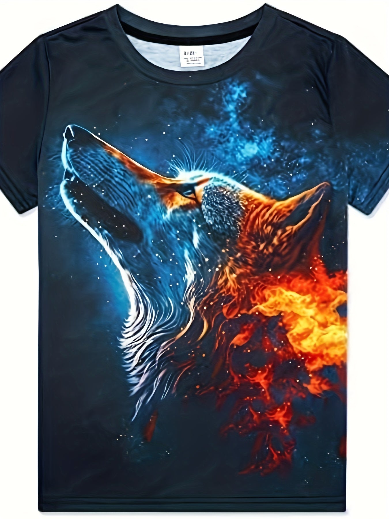 Boy's Galaxy & Cartoon Graphic T shirt 3D Digital Print Active Slightly Stretch