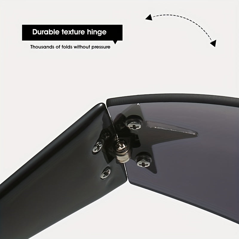 Pentagram Pattern Rimless Sunglasses for Men