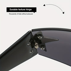 Pentagram Pattern Rimless Sunglasses for Men