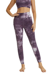Tie Dye High Waist Yoga Leggings with Pocket
