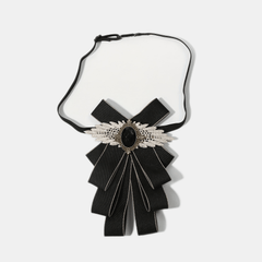 Unisex Gem Wing Bow Tie for Banquet Style