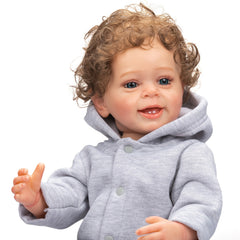 22'' Soft Silicone Real Touch Reborn Baby Boy Doll - Waterproof Bath Toy