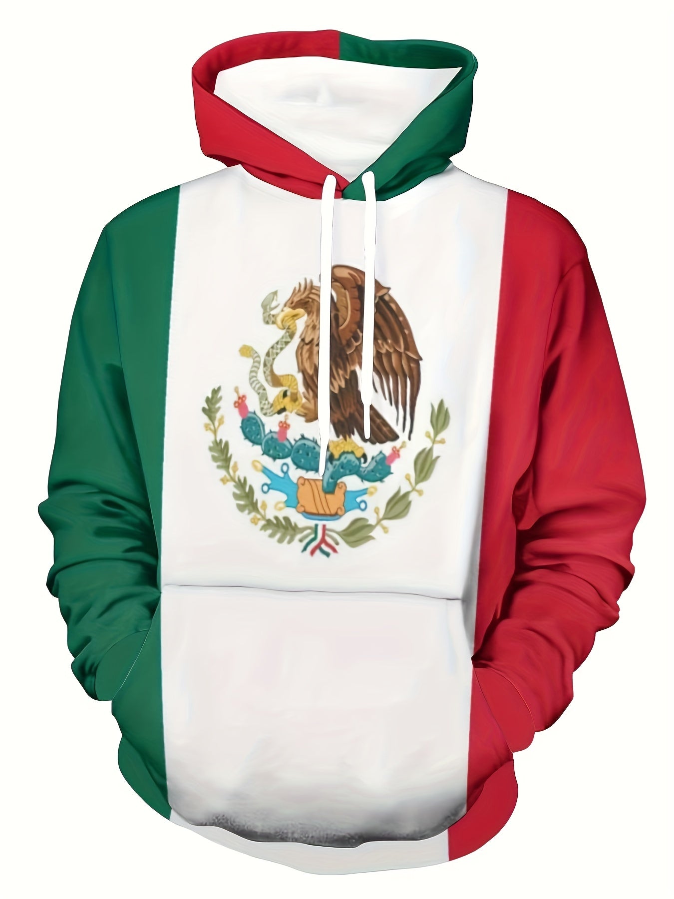 MEXICO Print Hoodies For Men Graphic Hoodie With Kangaroo Pocket