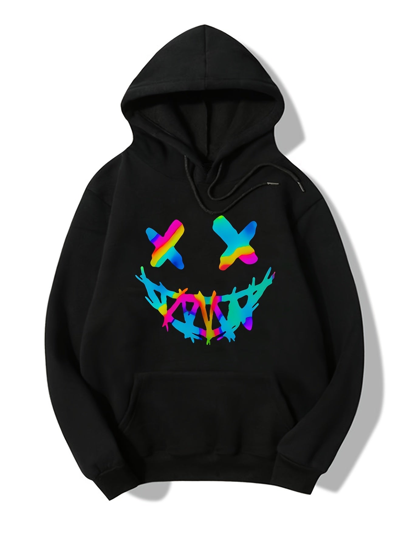 Cartoon Print Hoodies Long Sleeve Drawstring Casual Sweatshirt
