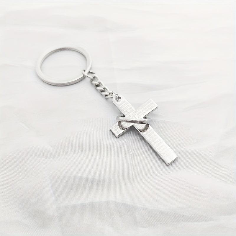 Creative Cross Keychain Alloy Key Chain Bag Purse Backpack Pendant