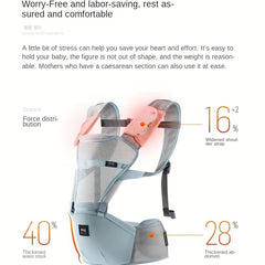 Breathable Baby Carrier Waist Stool for Summer Travel