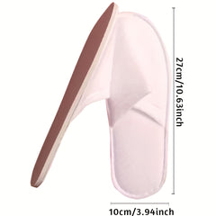 Disposable Spa Slippers, Non-Slip, Pack of 5 Pairs