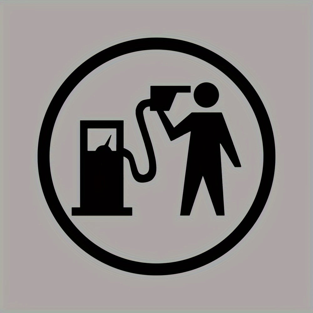 Funny Fuel Tank Cover Sticker Car Fuel Filler Cover Decoration