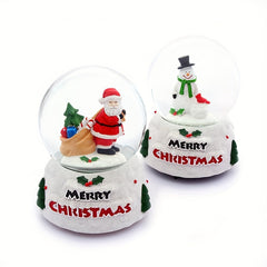 Christmas Santa Claus Crystal Ball Desktop Decoration Resin Glass Ball