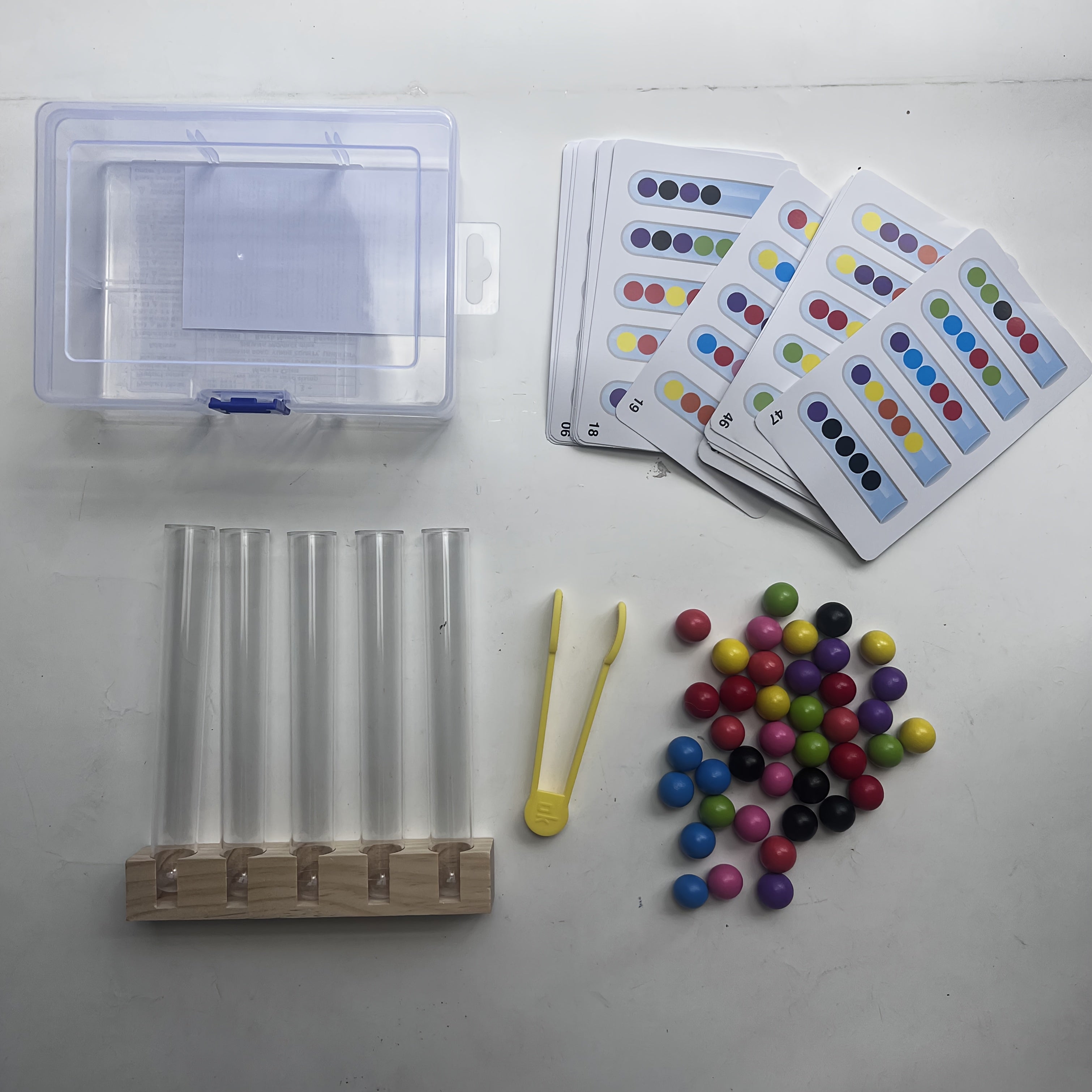 5-Piece Test Tube Clip Bead Toy for Kids