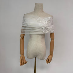 Royal Ivory Bridal Off Shoulder Wedding Dress Shawl Lightweight Breathable
