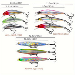 33pcs Fishing Bait Set for Versatile Water Areas