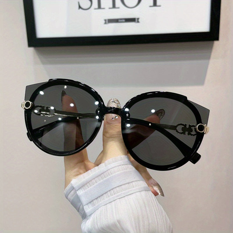 Oversized Cat Eye Sunglasses Gradient Lens UV400