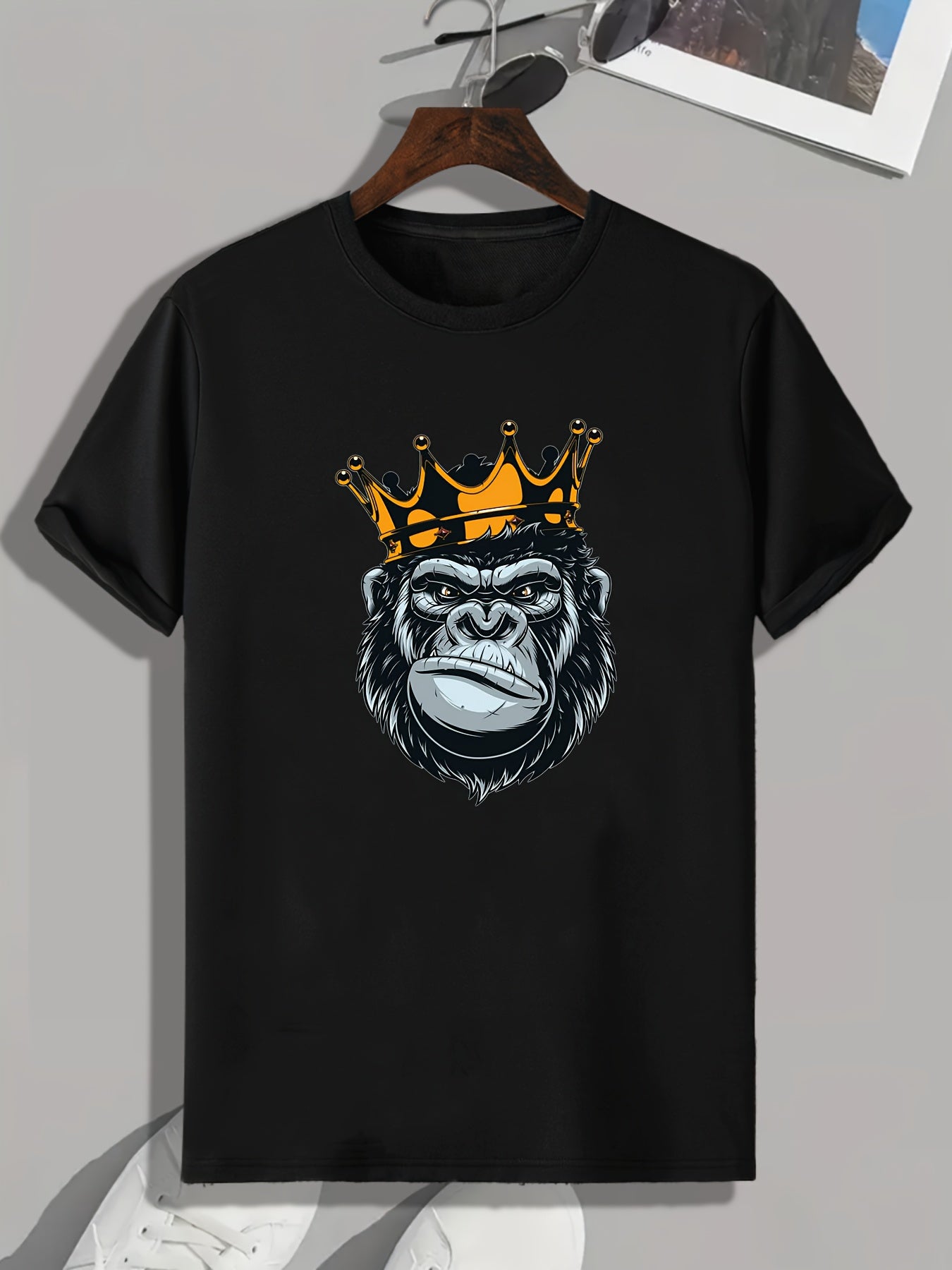 Chimpanzee King Graphic Tee for Men