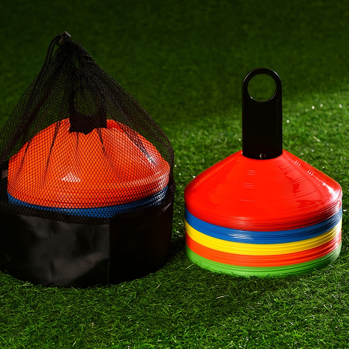 10pcs Soccer Ball Training Disc Agility Speed Equipment