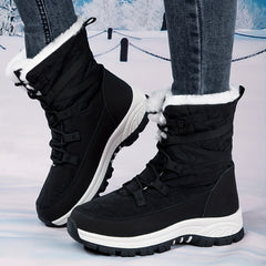 Women's Waterproof Snow Boots Warm High Tube Hiking Boots