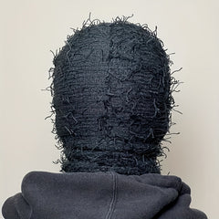 Y2K Tassel Balaclava Solid Hip Hop Ski Mask Warm Knit Hat Unisex Beanie