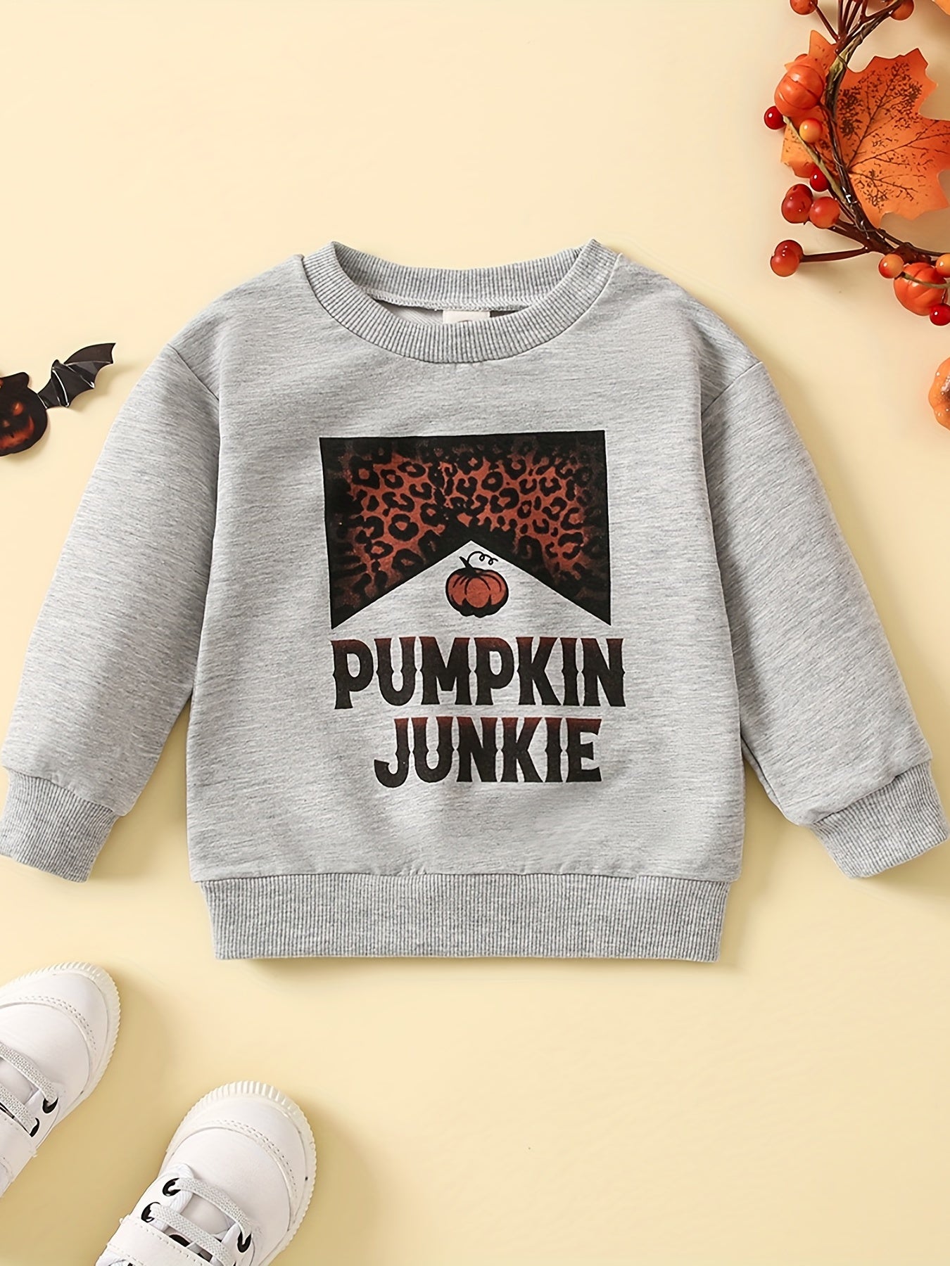 Baby Boys Casual Long Sleeve Sweatshirt Toddlers Letter Print Pullover Tops