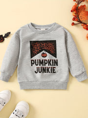 Baby Boys Casual Long Sleeve Sweatshirt Toddlers Letter Print Pullover Tops