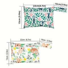 2pcs Mini Washable Storage Bag Sanitary Napkin Cosmetic Toy Bag