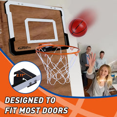 Indoor Mini Basketball Hoop Over The Door For Kids with 4 Balls