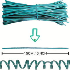 100pcs 12 Wire Twist Plant Ties Nose Clips DIY Plastic Garden Support