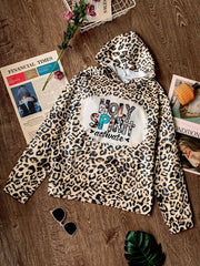 Girls' Animal Print Hooded Sweatshirt Pullovers Casual Hoodie Tops
