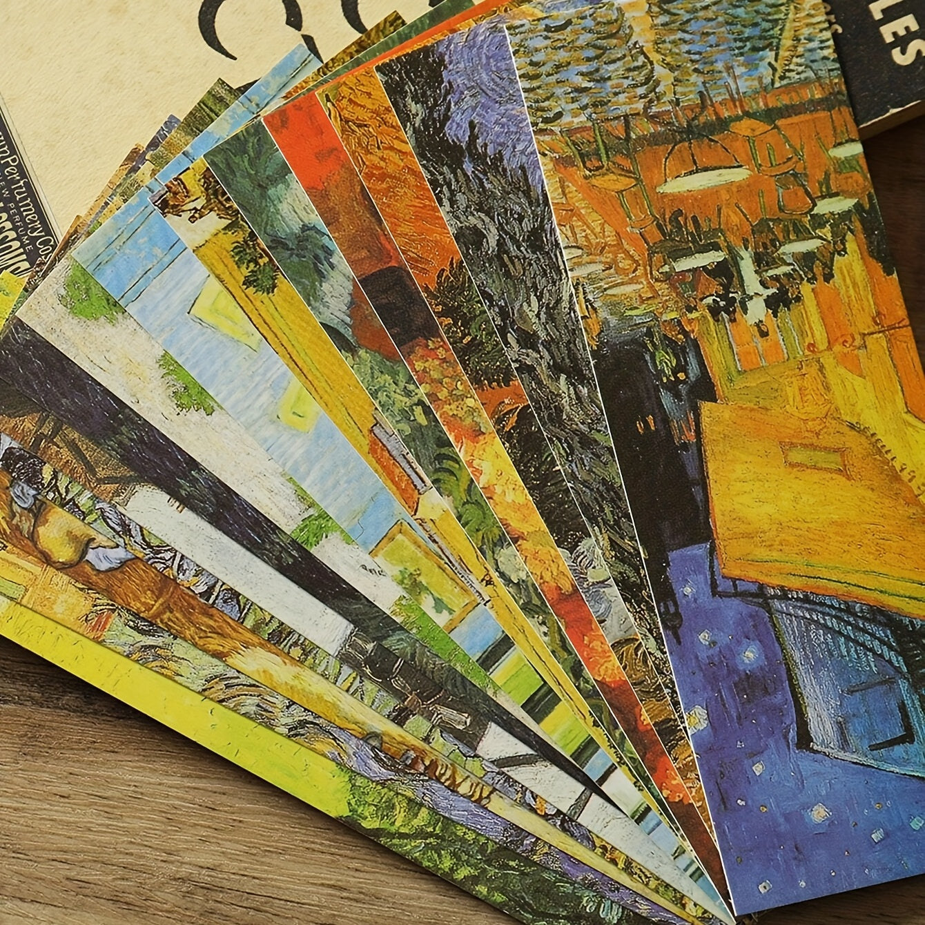 30pcs World Famous Painting Bookmarks Starry Sky Reading Bookmarks