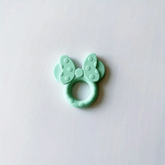 Baby Silicone Soothing Ring Teether Bowknot Teether Baby Soft Teething Toy