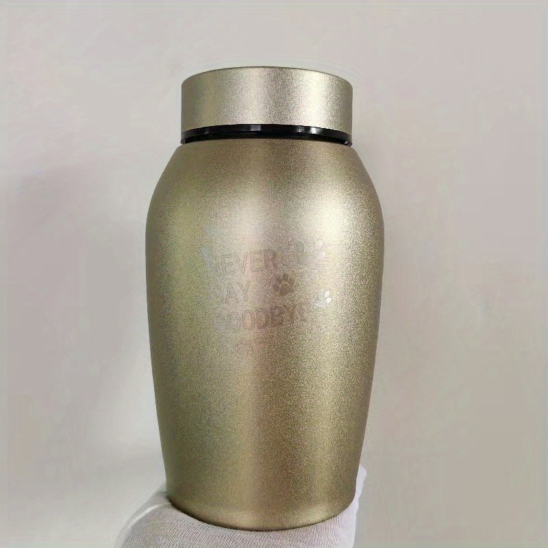 Stainless Steel Pet Urn for Dogs & Cats Ashes, Pet Memories Supplies