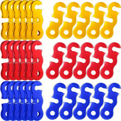 30pcs Aluminum Guyline Cord Adjusters for Camping Hiking Back