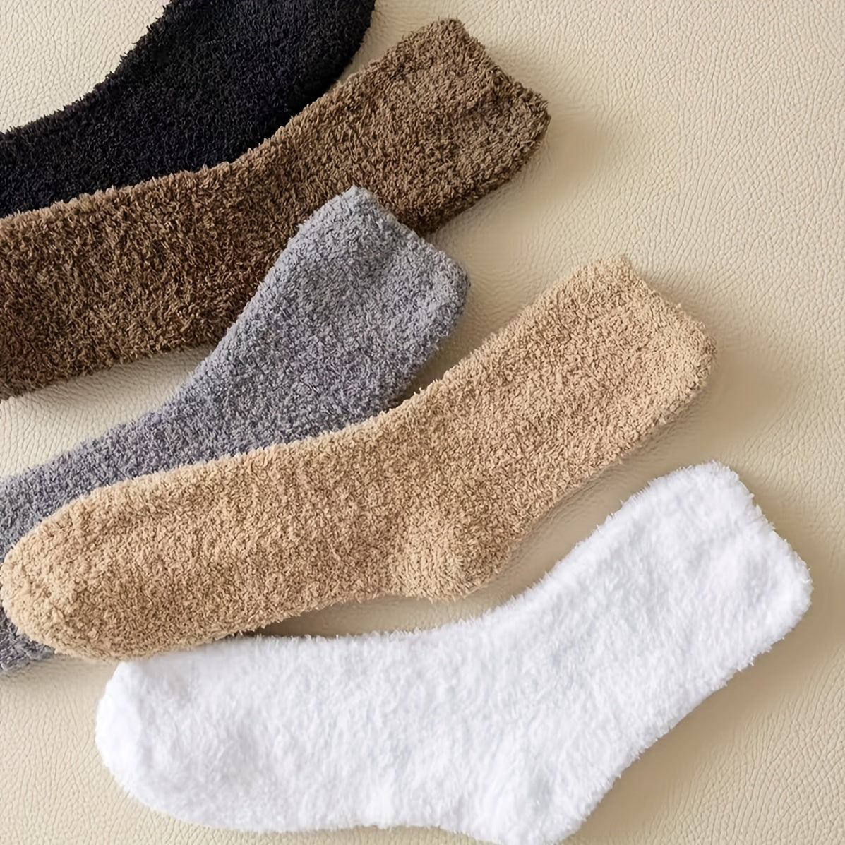 Men's Warm Thermal Crew Socks Plush Comfy Casual Unisex Socks