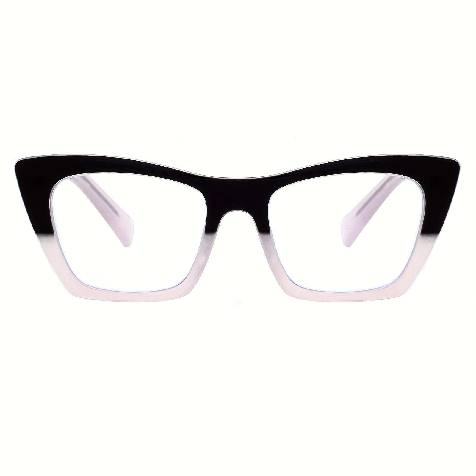 Men's Cat Eye Anti Light Glasses Durable Metal Spring Hinged Glasses