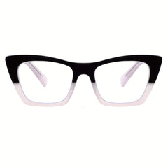 Men's Cat Eye Anti Light Glasses Durable Metal Spring Hinged Glasses