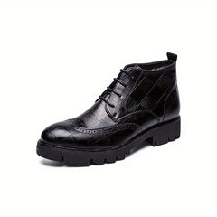 Women's Chunky Heeled Oxfords Lace Up Formal Shoes