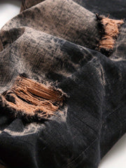 Tie Dye Regular Jeans Men's Street Style Denim Pants