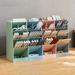 Transparent Modern Style Pen Holder Storage Box Office Desktop