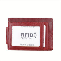Leather Card Holder Casual Large Capacity Card Holder
