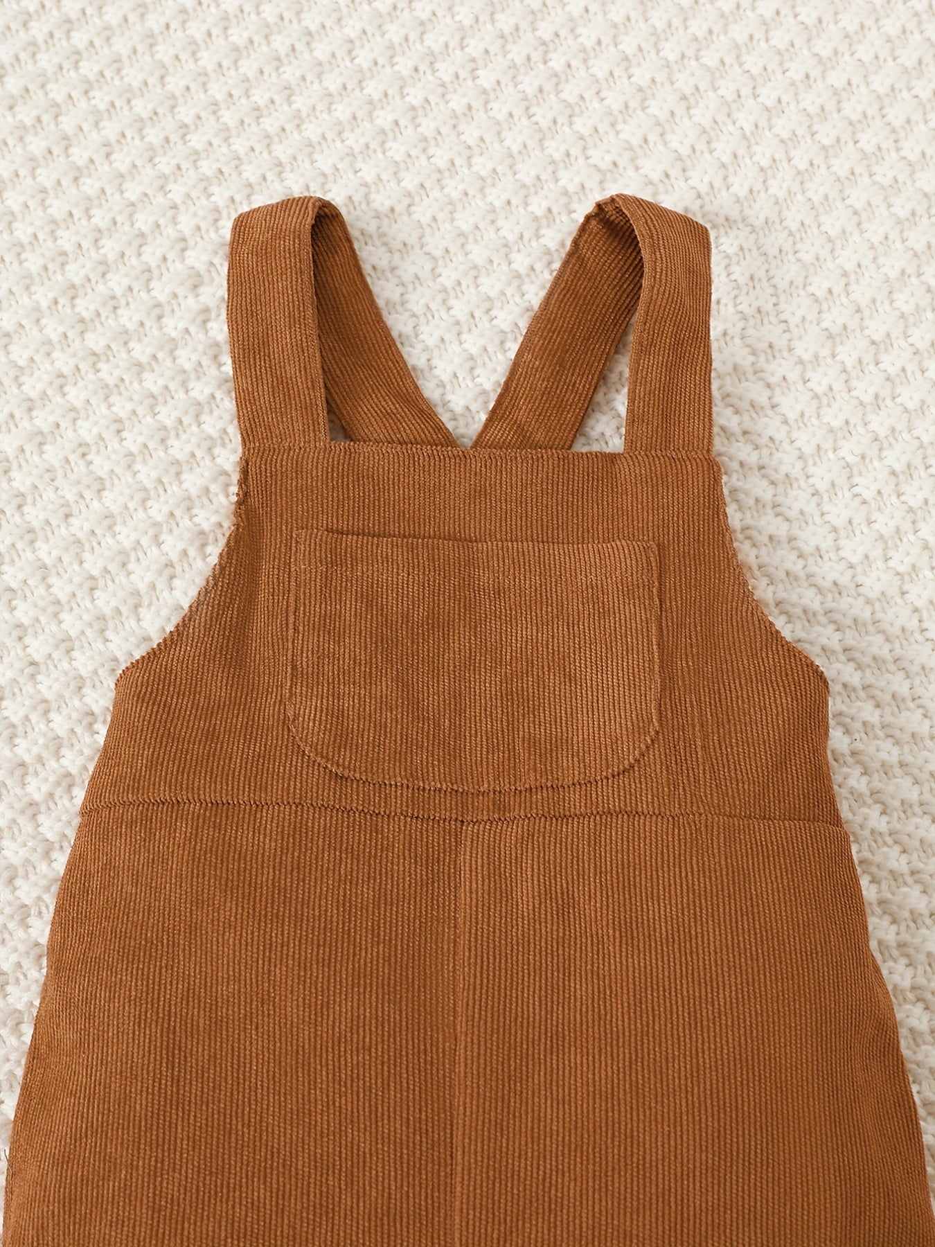 Baby Boys Bear Print Top & Overalls Set Toddler Clothes