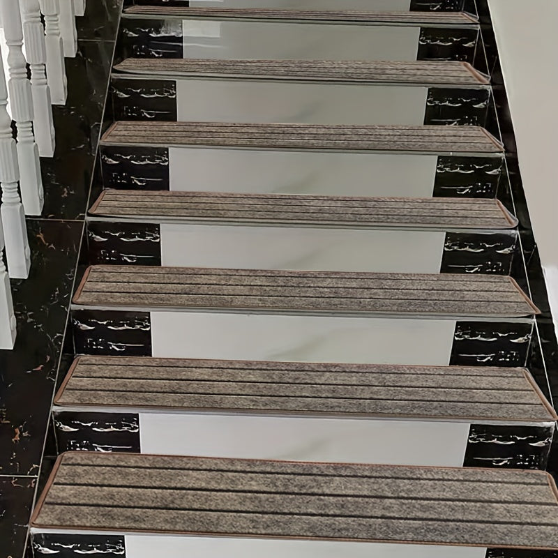 8pcs Stair Pads Self-adhesive Stair Carpet Foot Pads