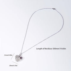 Stainless Steel Pet Memorial Necklace - Keep Your Pet's Ashes Close