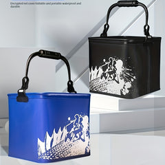 Foldable Fishing Bucket with Rope Handle Thickened Barrel Water Bucket
