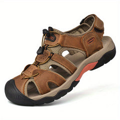 Men's Closed Toe Anti Collision Sandals Summer Beach Shoes