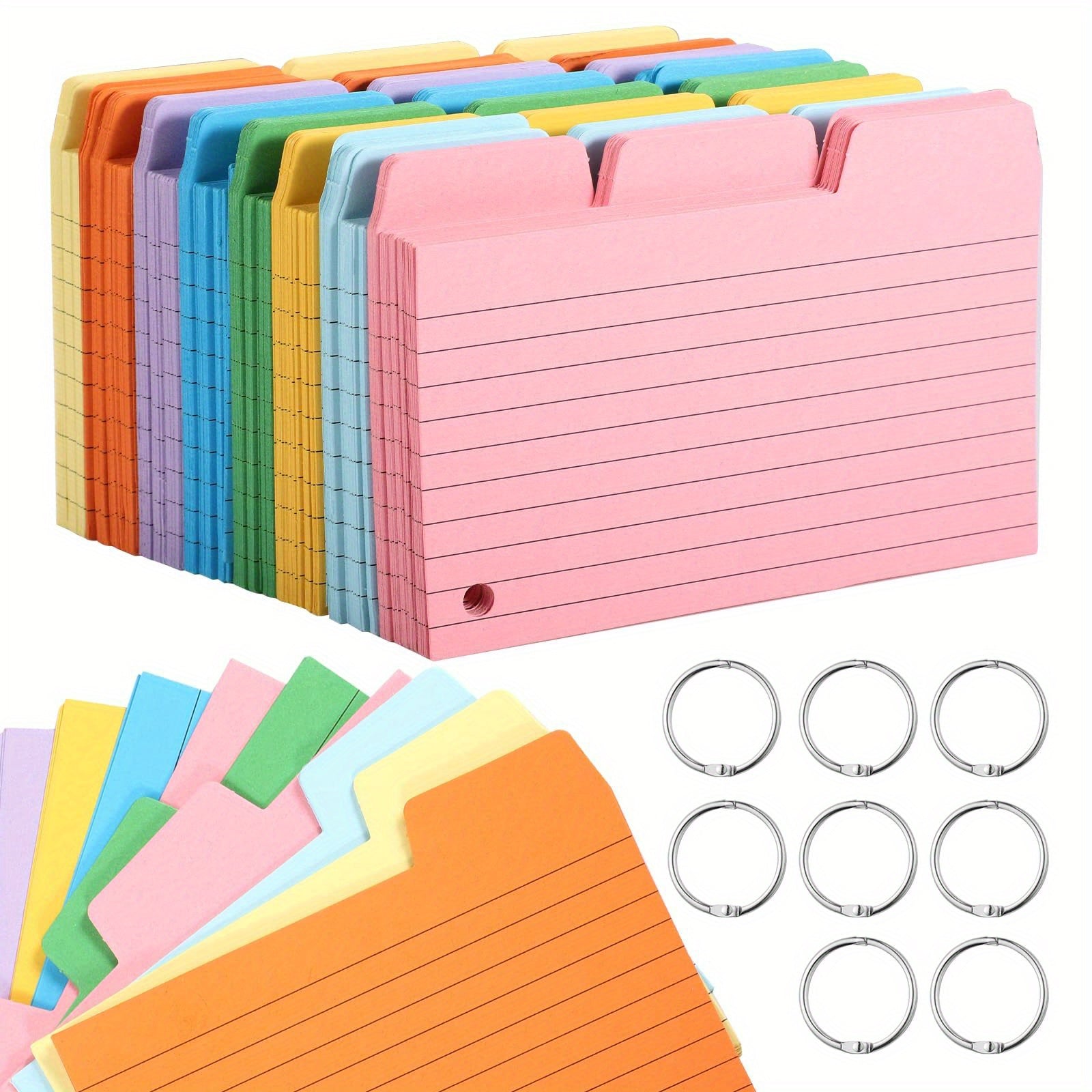 400pcs American Index Stickers Sticky Notes With Card Box
