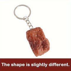 Beef Keychain Bag Wallet Pendant - Food Accessory