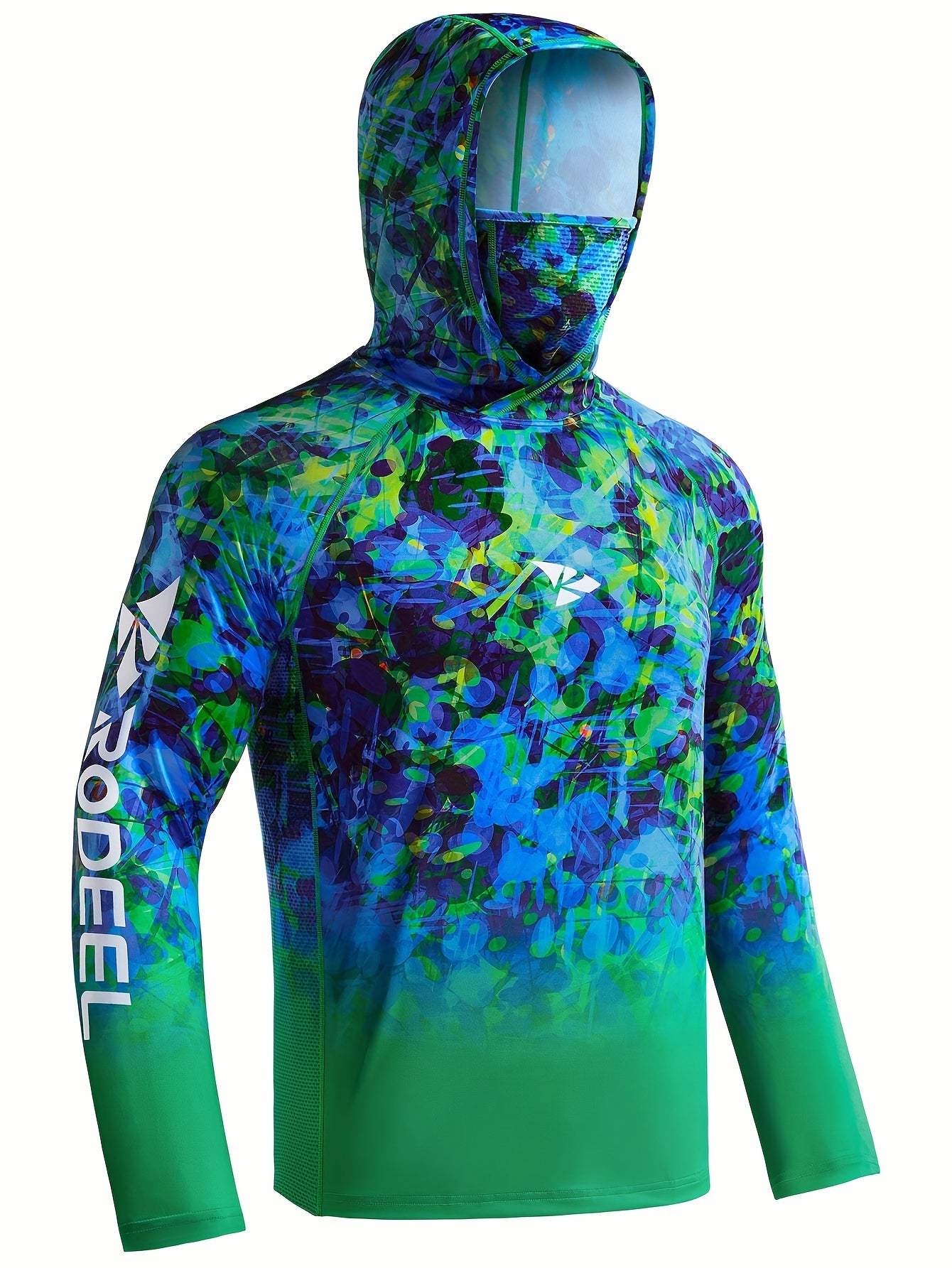 Men's Camo UPF 50 Sun Protection Hoodie Long Sleeve Quick Dry