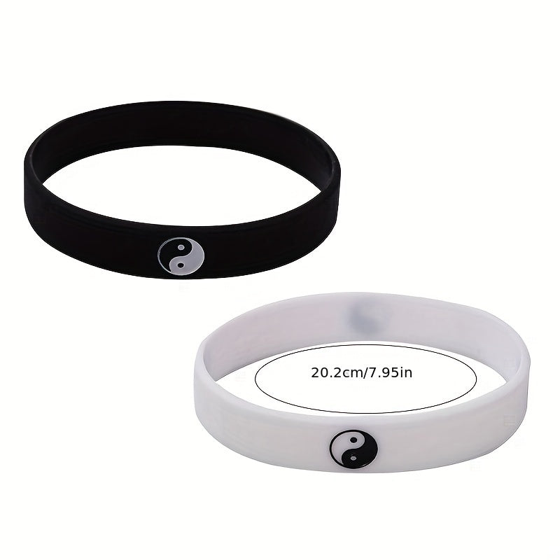 Tai Chi Silicone Wristband Bracelet & Bangles
