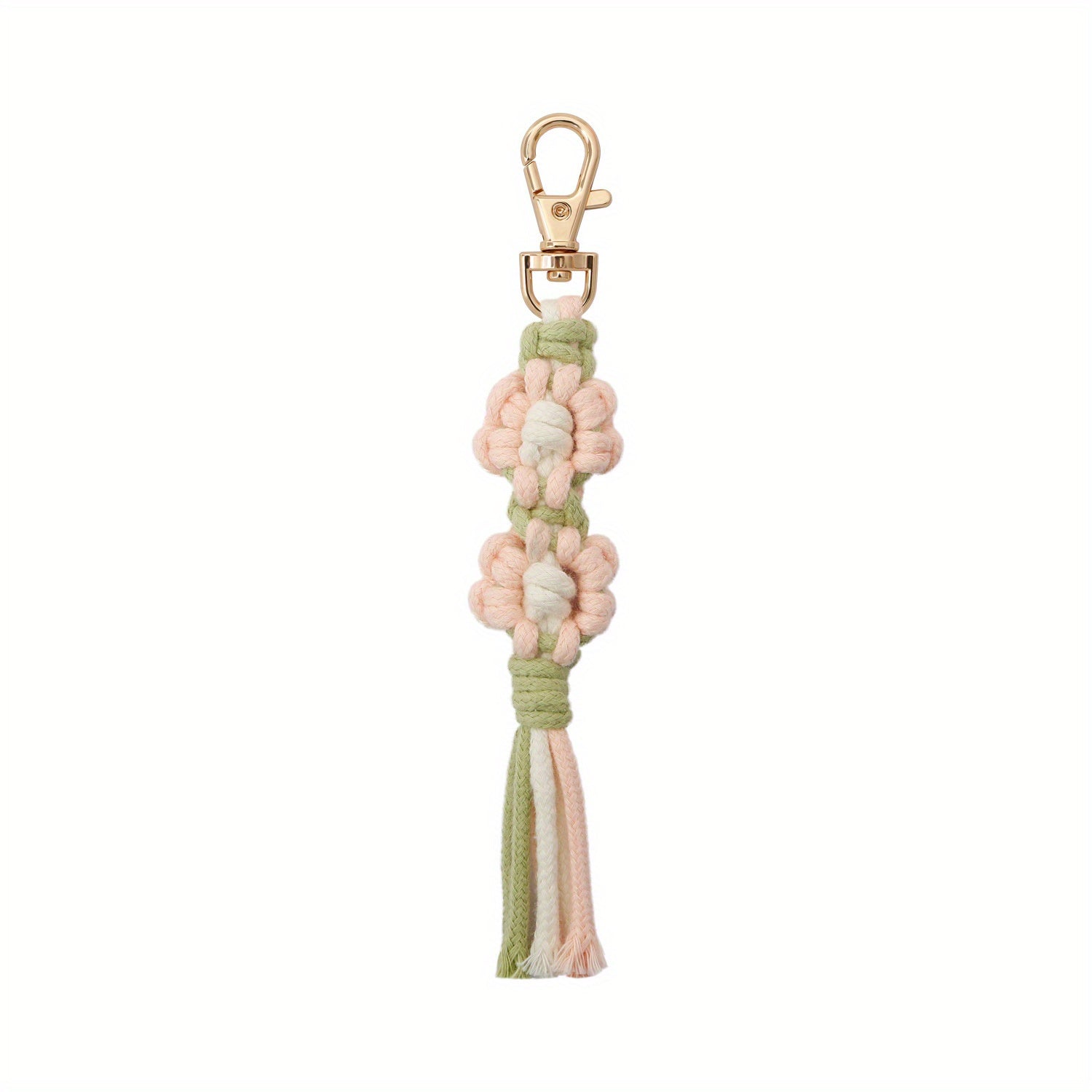 Hand Woven Little Daisy Keychain for Girls